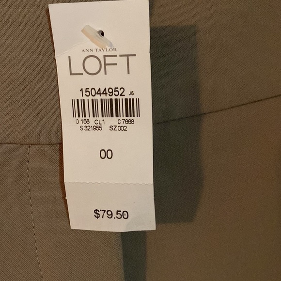 NWT - Ann Taylor Loft Trouser Pant , size 00 - Picture 3 of 6